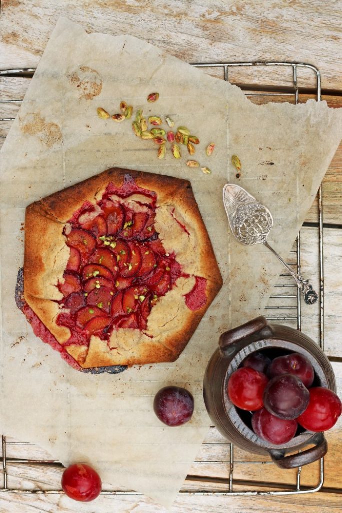 healthy plum pie